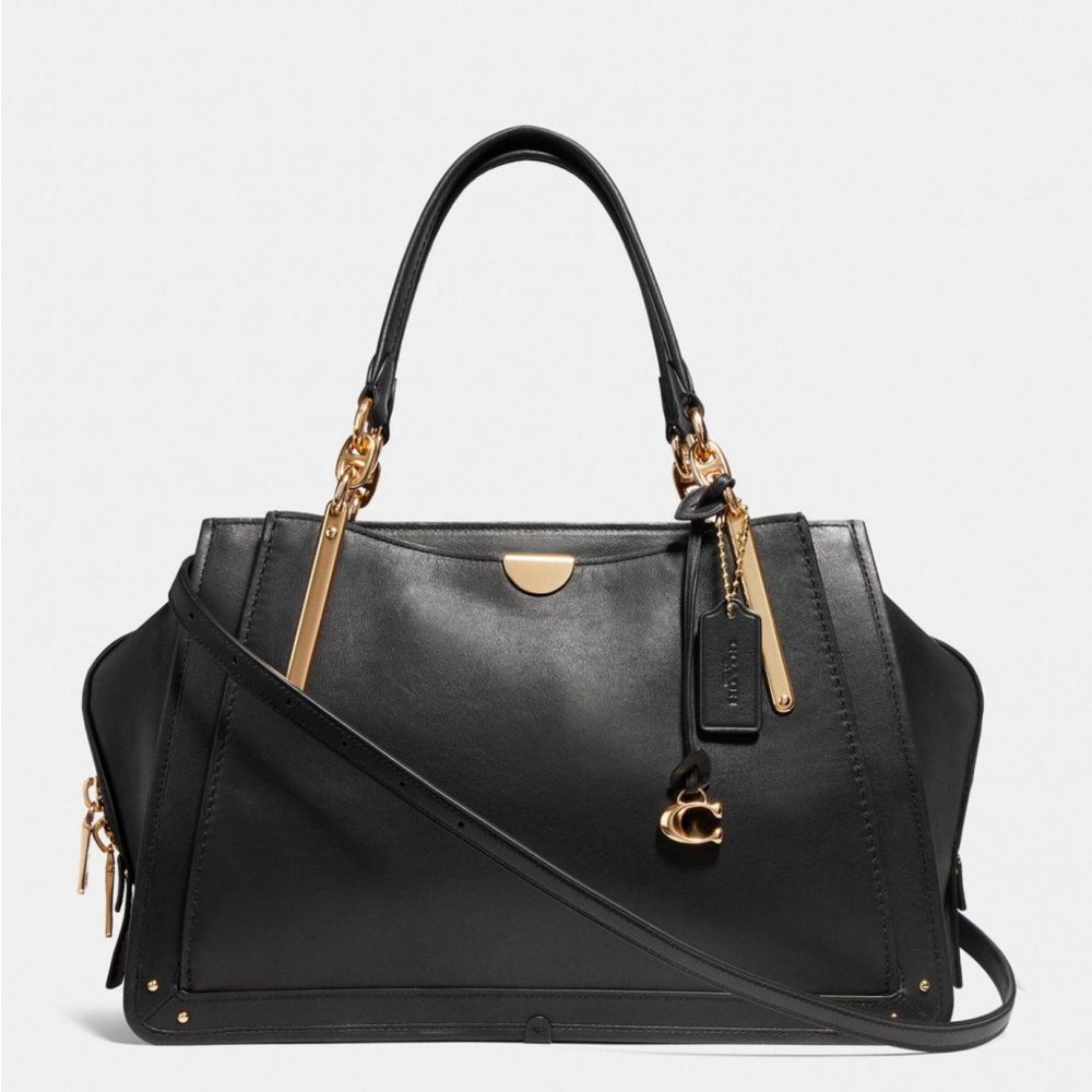 COPY - Coach Dreamer 36 in Black Leather & Gold Bag